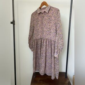 Soaked In Luxury collared floral dress